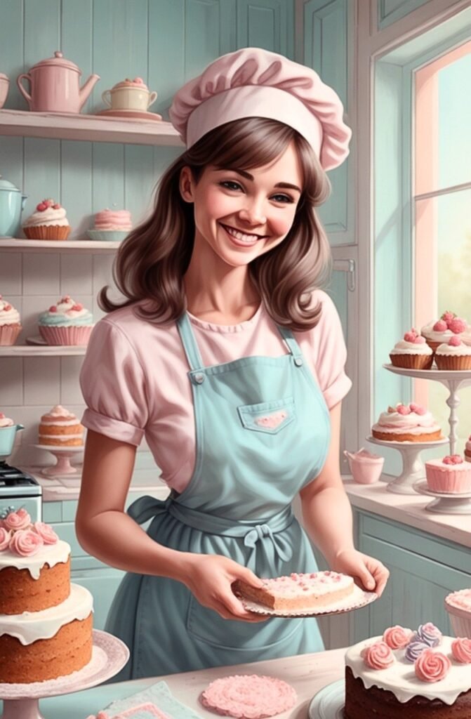 ai generated, woman, kitchen-8315588.jpg